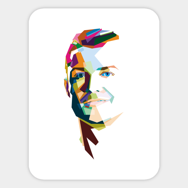 WPAP CR7 Sticker by pucil03